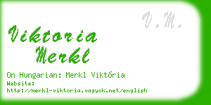 viktoria merkl business card